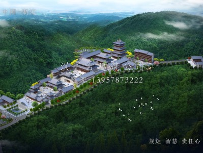 六安长福禅寺仿唐建筑规划设计